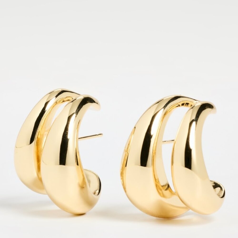 SHASHI Double Odyssey Hoop Earrings